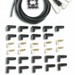 Spark Plug Wire Set - Universal - 180 Deg White Ceramic Boots - 9000C