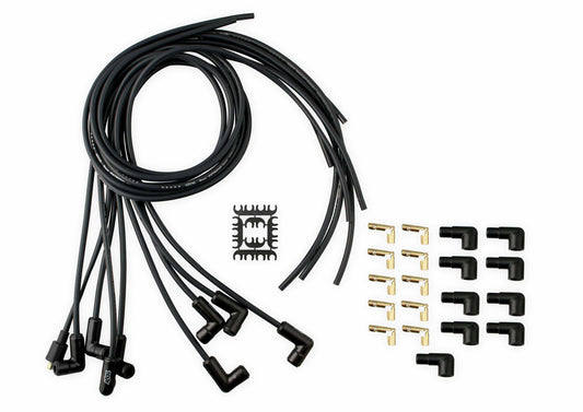 Spark Plug Wire Set - Universal - 90 Deg Black Ceramic Boots - 9001CK