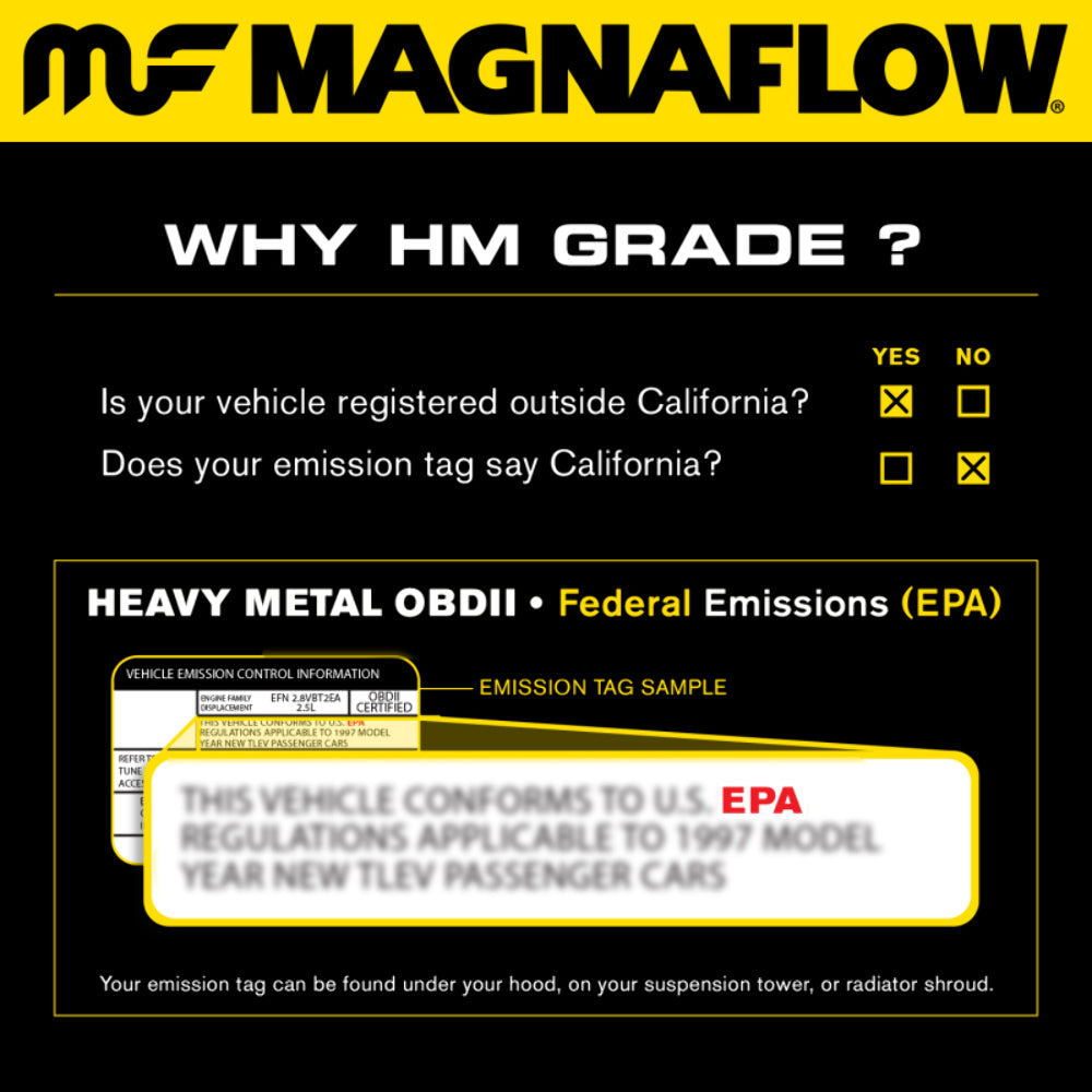 97-99 E-150/250 D/S 4.6L Direct-Fit Catalytic Converter 93390 Magnaflow