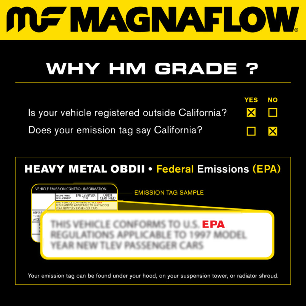 05-07 4Runner P/S rr Direct-Fit Catalytic Converter 93657 Magnaflow