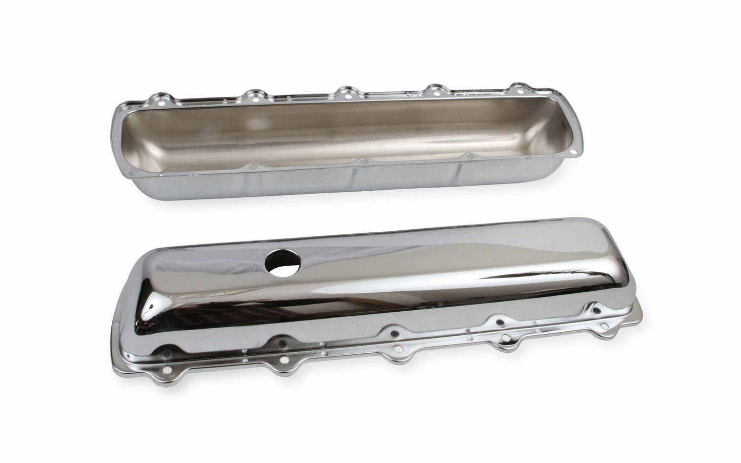 Mr. Gasket Chrome Valve Covers without Baffle - 9422