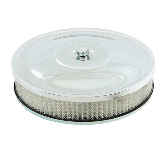 Mr. Gasket Air Cleaner -10 Inch x 2 Inch Chrome - 9798