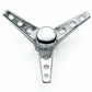 Mr. Gasket Air Cleaner Wing Nut - Tri-Bar - 1/4-10 Thread - Steel - Chrome 9868