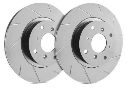 Fits 1988-1991 Chevrolet K1500 Slotted Brake Rotors with Gray ZRC Coating T55-68