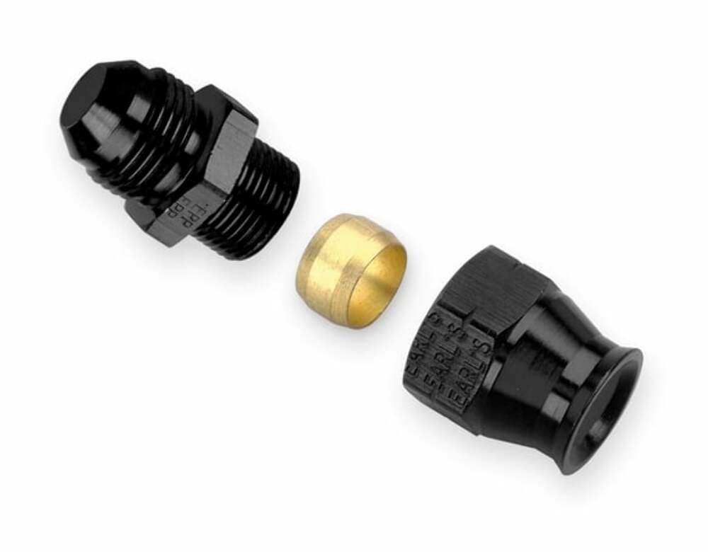 Earls -8 AN Male to 3/8 Tubing Adapter - AT165086ERL