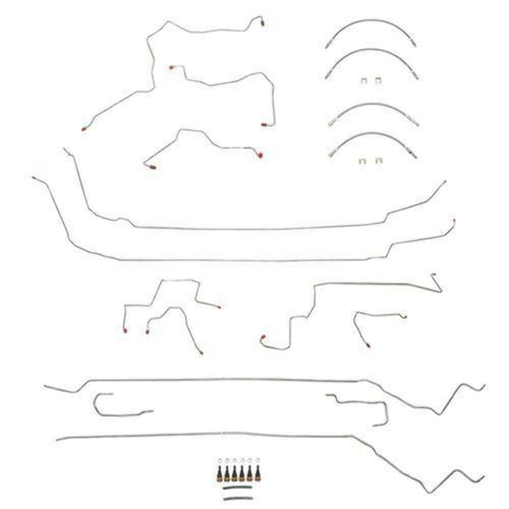 Complete Brake Line & Hose Kit For 00-05 Cavalier / Sunfire ABS Fine Lines