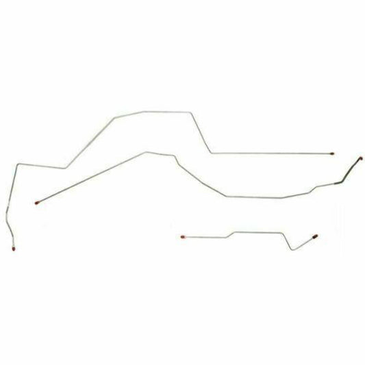 1997-2000 Chevrolet Malibu With AWABS, Rear Drums Complete Brake Line Kit CBK0229SS