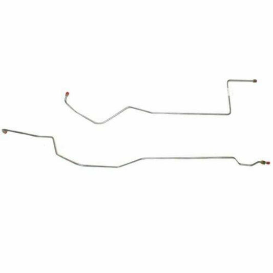 1966-67 Ford Fairlane V8 Transmission Cooler Lines 2 Piece Stainless - DTC6601SS