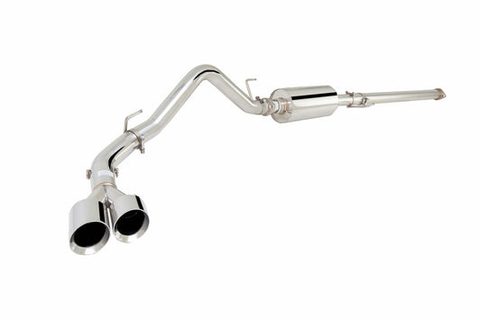 XFORCE Exhaust ES-F15015-CBS - 304 SS Cat-Back Exhaust System w/ Dual Side Exit