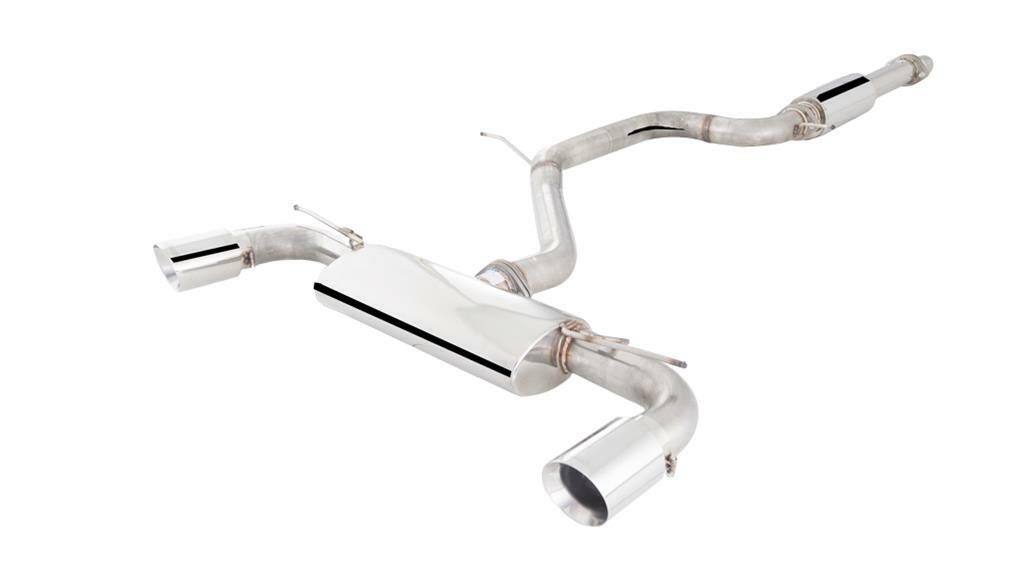 XFORCE Exhaust ES-VW08-CBS - 304 SS Cat-Back Exhaust System with Split Rear Exit