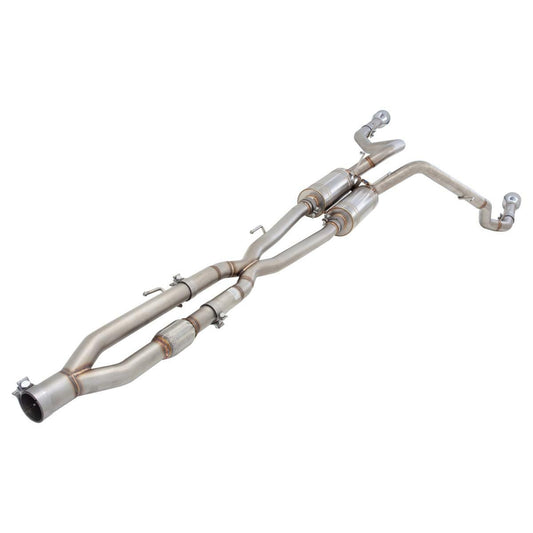 XFORCE Exhaust ESDR10CBS - 304 SS Cat-Back Exhaust System with Split Rear Exit