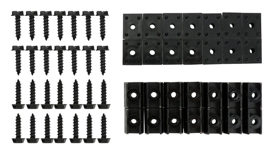 Crown Automotive - Metal Black Fender Flare Hardware Kit - 7109K