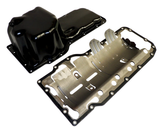 Crown Automotive - Steel Black Engine Oil Pan Kit - 53020678K