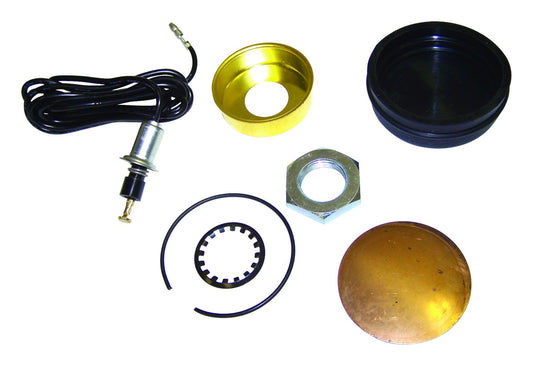 Vintage - Metal Black Horn Button Kit - 927416K