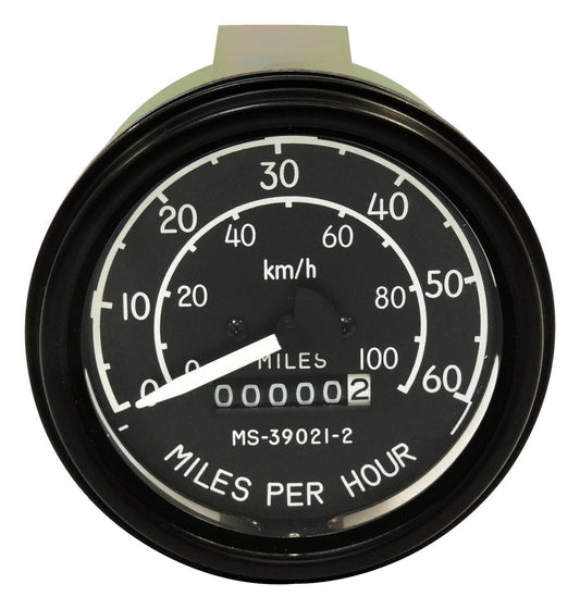 Vintage - Metal Black Speedometer - 640131
