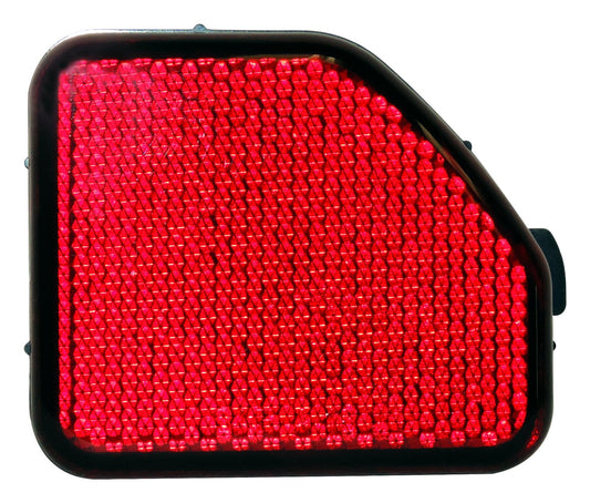 Crown Left Rear Fascia Reflector for 2018+ Jeep JL Wrangler; Red Plastic - 68281937AB