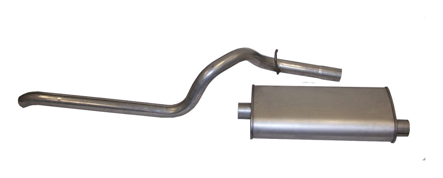 Crown Automotive - Steel Silver Muffler & Tailpipe - 52018335