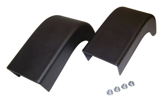 Crown Automotive - Metal Black Bumper End Cap Kit - 82200529