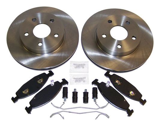 Crown Automotive - Semi-Metallic Black Disc Brake Service Kit - 52098672KE