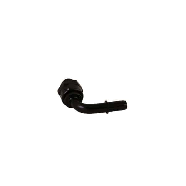 AN-06 ORB Male to 3/8" Male Quick Connect, 90-deg Swivel 15135