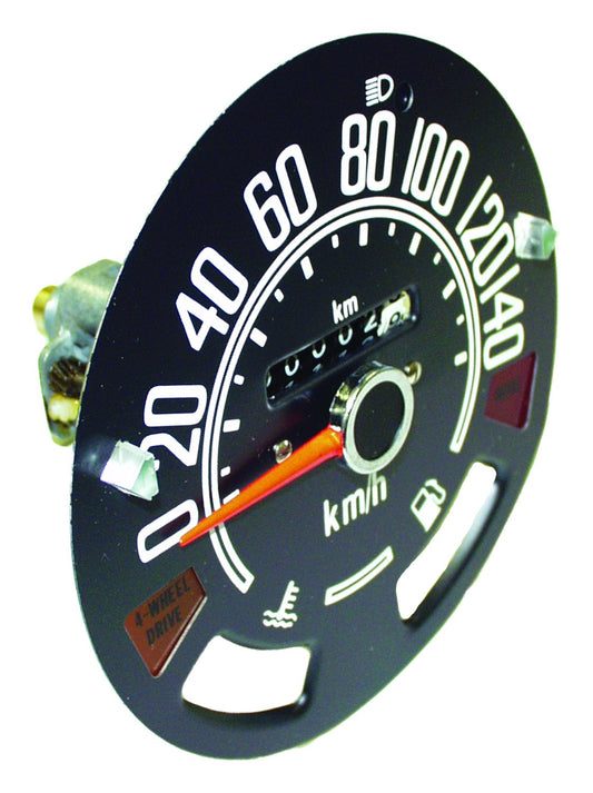 Vintage - Metal Black Speedometer - J8134186
