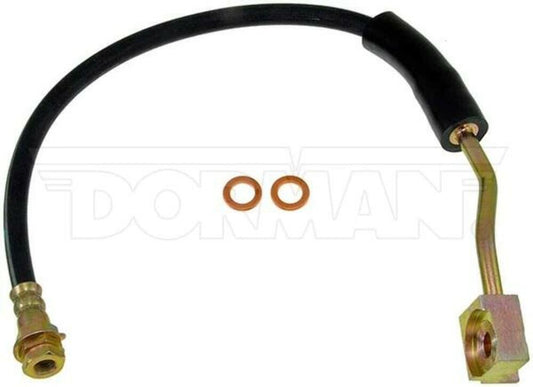 Fits 90-96 Ford F-150 & Bronco Right Front Brake Hose; Rubber-FLH380298