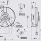Earls UltraPro Oil Cooler w/Fan 19 Rows Cooler 10 O-Ring BossFemalePort FP219ERL