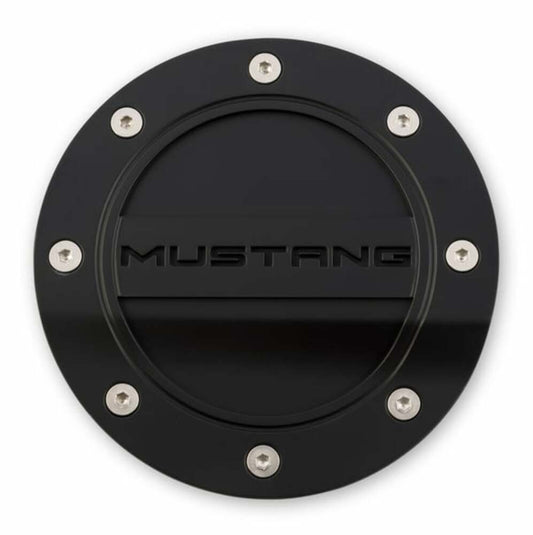 Fuel Door Comp Series Black Logo fits Ford Mustang 15-19 Drake -FR3Z-6640526-MA