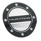 Fuel Door Blk&Silver Accent  fits Ford Mustang 15-19 Drake -FR3Z-6640526-MB
