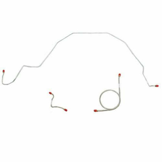 1966 Ford Galaxie Front Brake Line Kit with Standard Brakes Stainless GKT6601SS