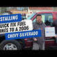 04-10 Chevrolet Silverado Fuel line Quick Fix Braided Lines Ext. Cab MDFF0002SS