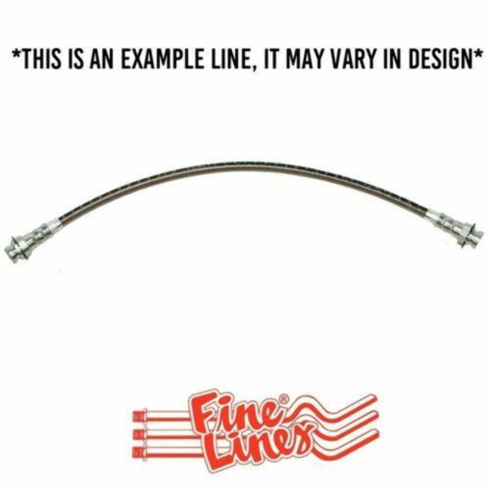 Brake Hose For 55-57 Ford Thunderbird Front Drum 2 Required Stainless Fine Lines