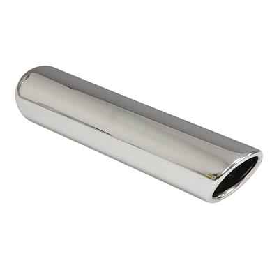 Jones Exhaust IRAC31216 Chrome Exhaust Tip Rolled Angled 3.5"