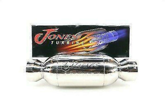 Jones Exhaust Turbine and Turbo Muffler 6 Round 2.5 IN/OUT JT2525