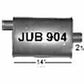 Jones JUB904 - Jones Flow Pack Turbine and Turbo Muffler 4x 9x 14 2.25 Offset IN/Center Out