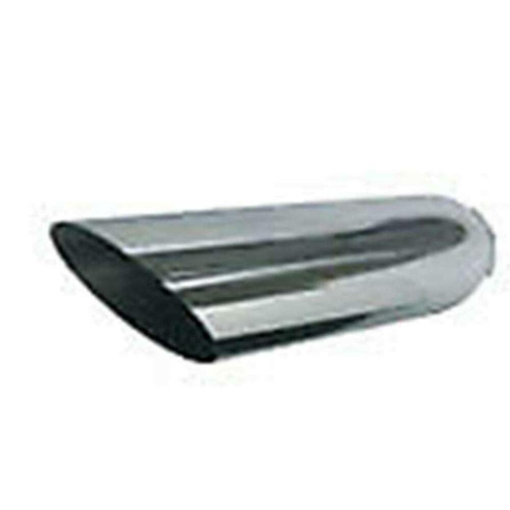 Jones PAC316SS - Exhaust Tip, Stainless Steel, Polished, Non-Rolled Edge, 2.25 in. Inlet, 3 in. Outlet, 16 in. Long, Each