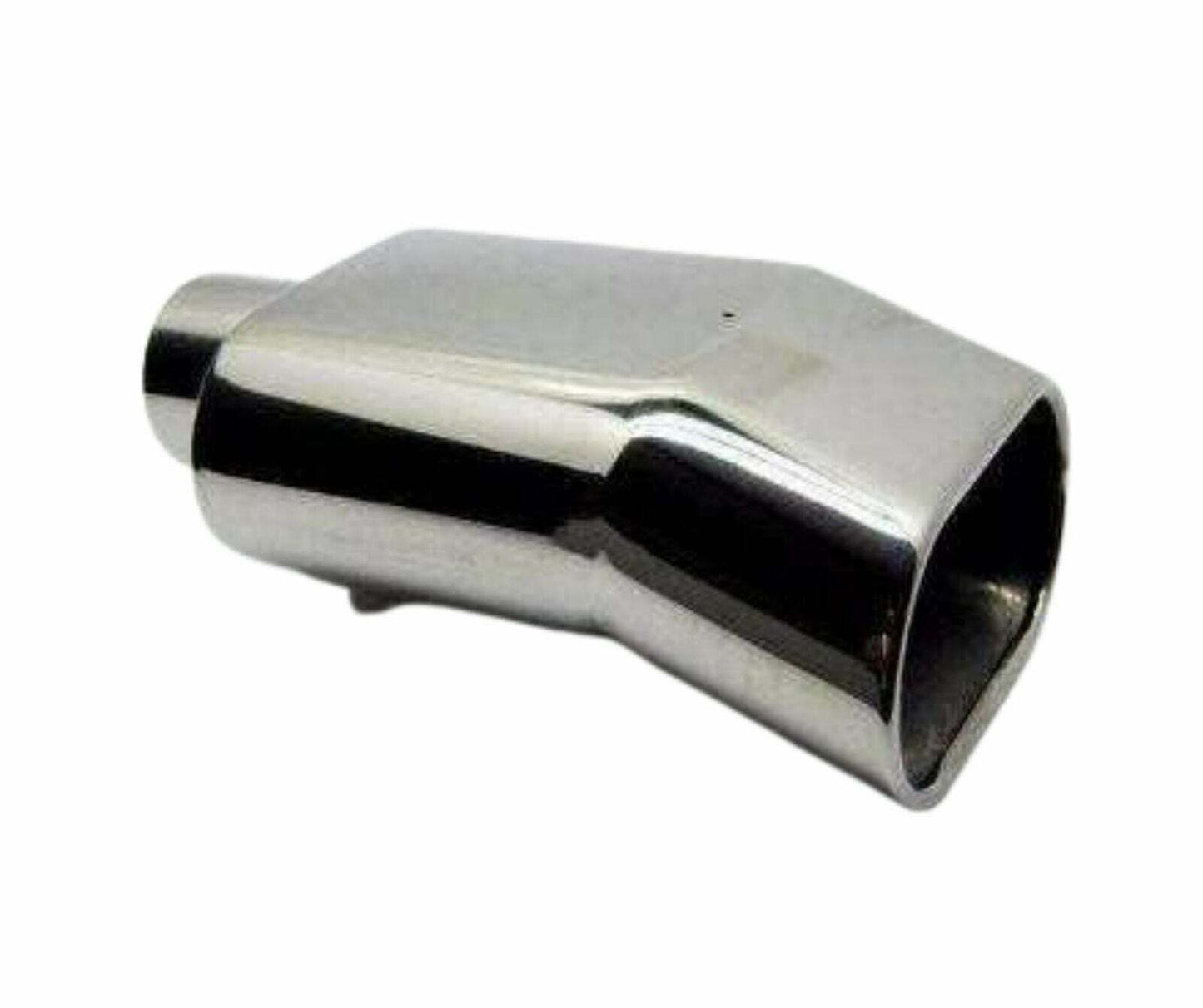 Jones PRTU500SS  - 2.25 Stainless Oval Turn-Up Exhaust Tip 2 1/4 Inlet 5 1/2 x 3 1/8 Outlet