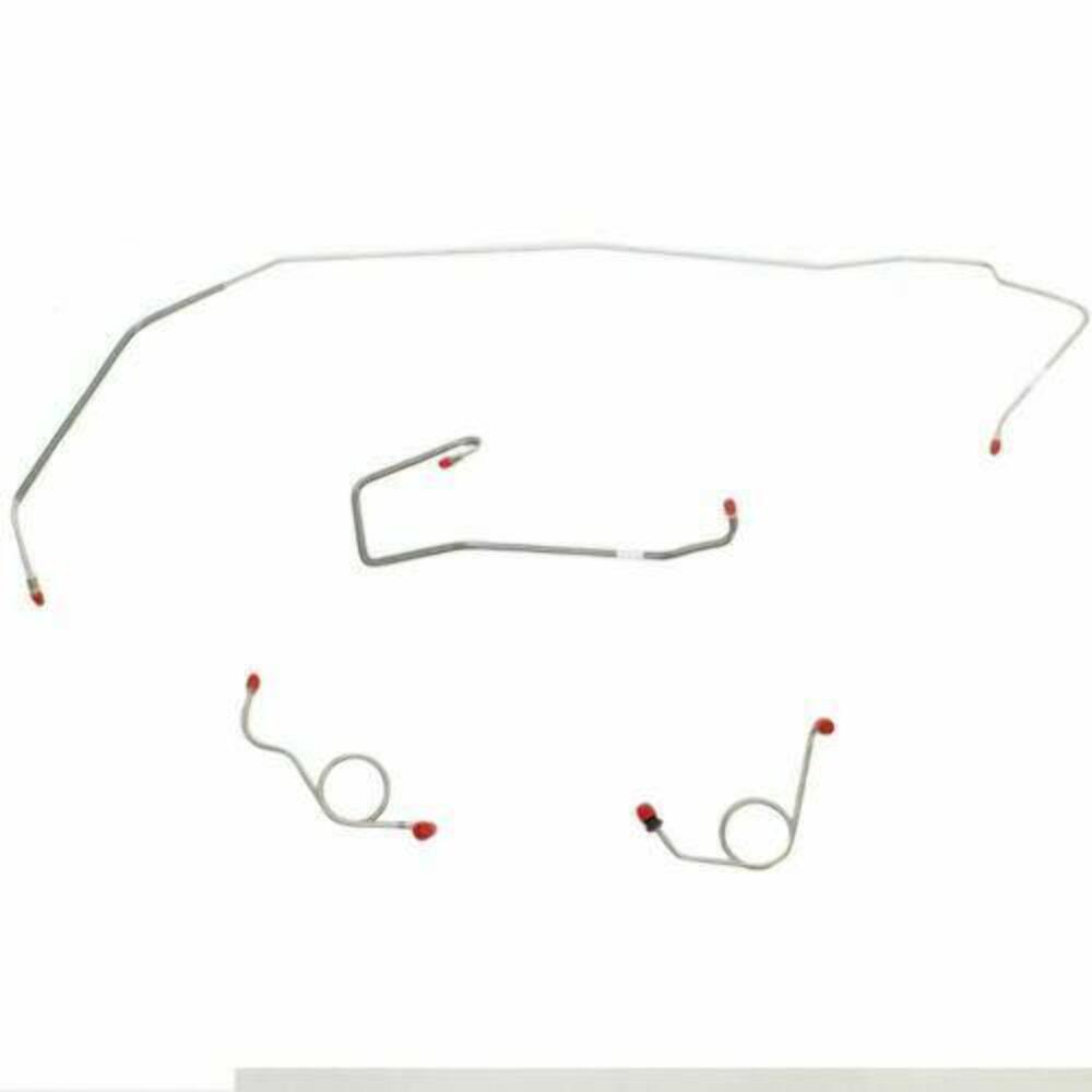 1972 Dodge Coronet Front Brake Line Kit Power Disc Brakes Steel - RKT7203OM