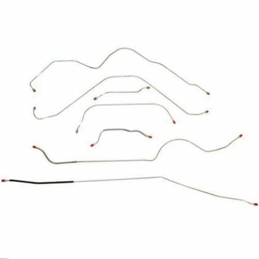 Complete Brake Line Kit For 56 Ford Thunderbird Power 7 Piece Stainless SCK5602SS