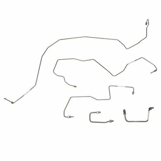 Fits 2011-15 Ford F-250 w/ Traction Control, Front Brake Line Kit; TKT1241OM