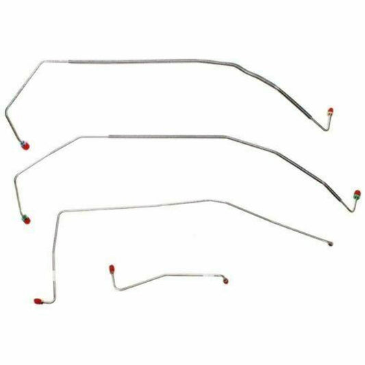 1987-1991 Chevrolet R3500 Front Brake Line Kit 2WD Dually Stainless - TKT8701SS