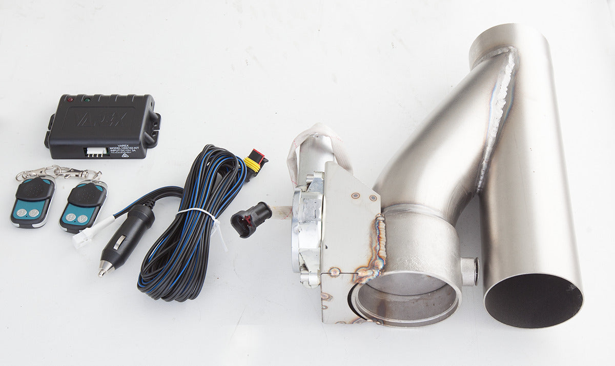 XFORCE Exhaust VK13 - Stainless Steel Exhaust Cut-Out Kit with Varex Remote