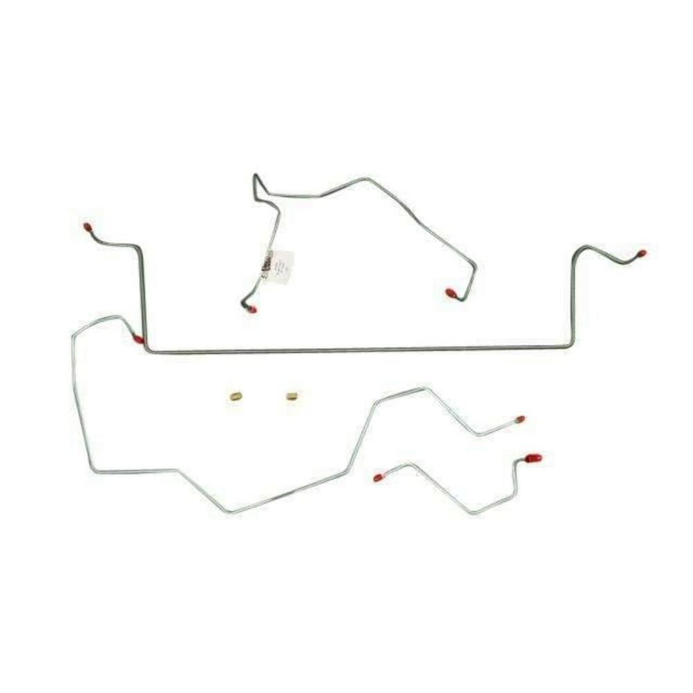 03-05 Jeep Liberty Front Brake Line Kit 4WD No ABS Stainless Steel
