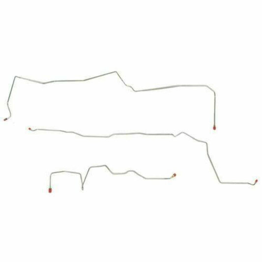 1996-98 Ford Mustang GT Intermediate Brake Line with ABS Stainless - ZIN9601SS