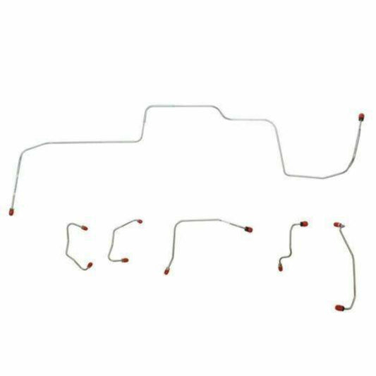 1967 Ford Mustang Front Brake Line Kit w/ Power Disc Brakes 6 Piece - ZKT6704SS