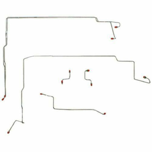 1994-95 Ford Mustang GT Front Brake Line Kit ABS Stainless - ZKT9401SS